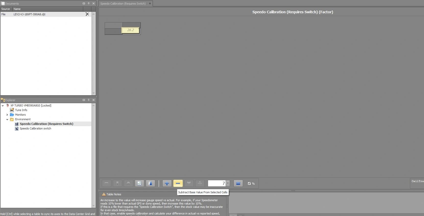 Adjusting Speedometer Calculation on Powervision